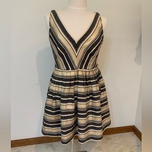 Pre-owned Petite size 6 J. Crew stripe metallic dress